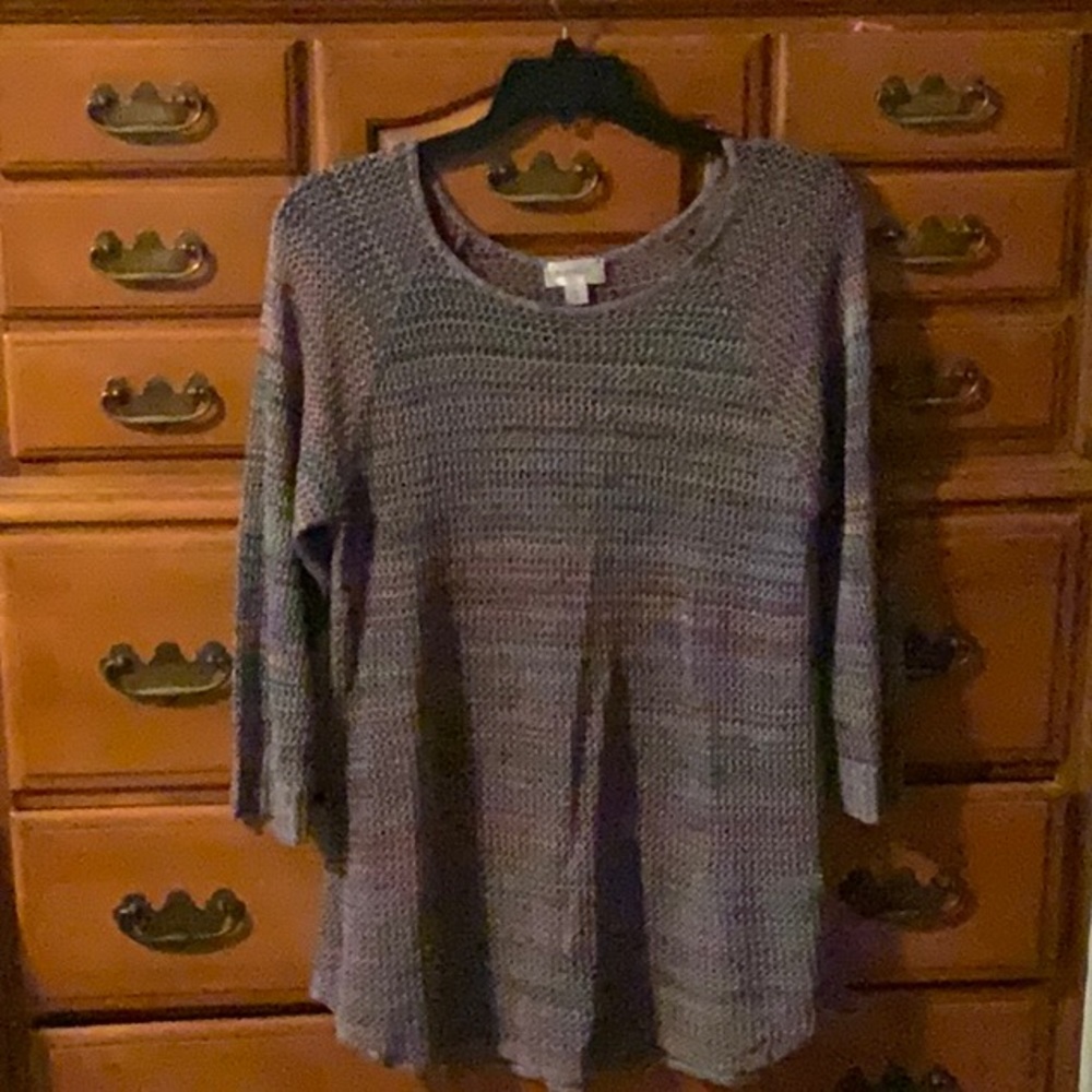 Colorful mesh tunic